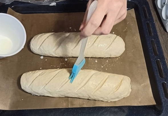 Домашний батон в духовке