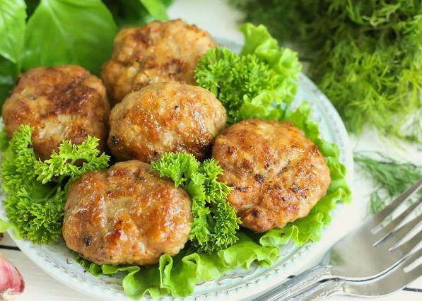 Котлеты из говядины и свинины