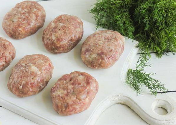 Котлеты из говядины и свинины