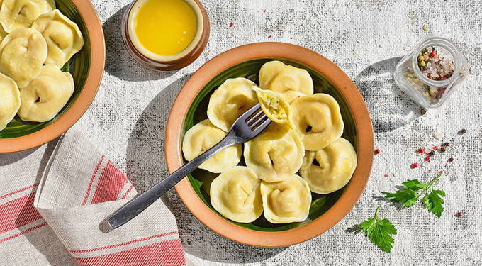 Пельмени с картошкой