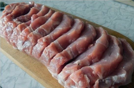 Мясо в духовке «Гармошка»