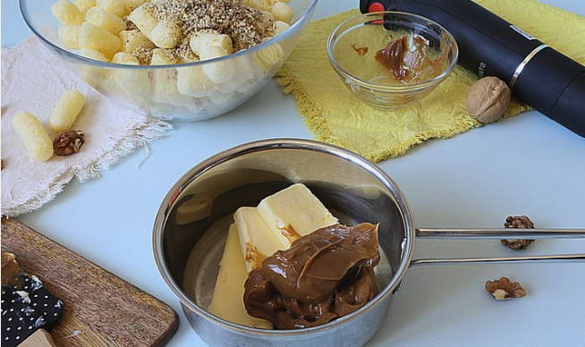 Торт из кукурузных палочек со сгущенкой Торт из кукурузных палочек со сгущенкой