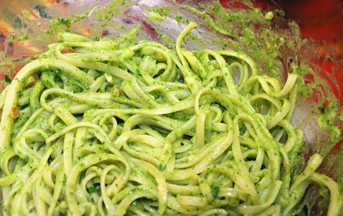 Паста с авокадо