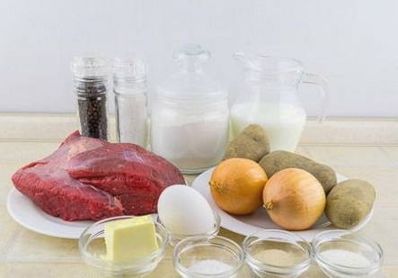 Эчпочмак с мясом и картошкой