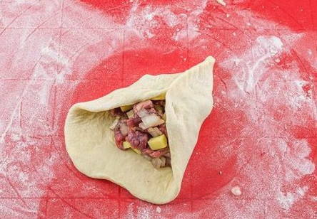 Эчпочмак с мясом и картошкой