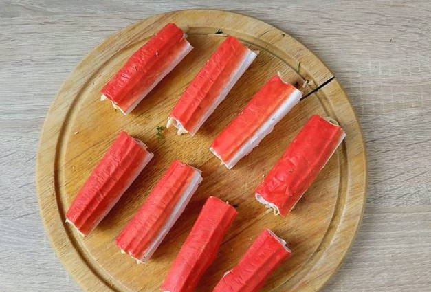 Жареные крабовые палочки Жареные крабовые палочки