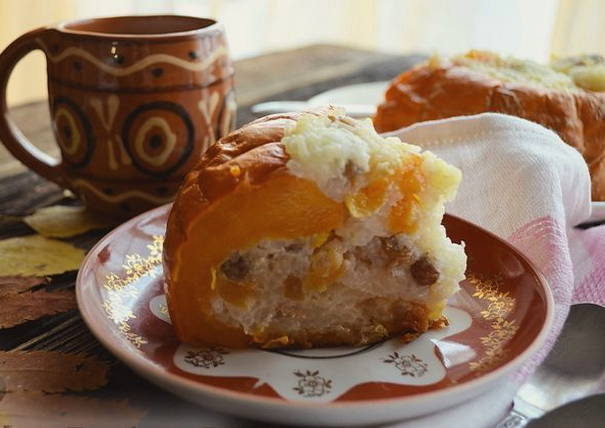 Запеченная тыква целиком с начинкой в духовке