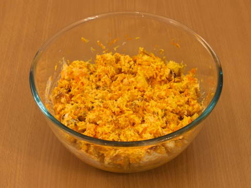 Морковь с сыром, чесноком и майонезом Морковь с сыром, чесноком и майонезом