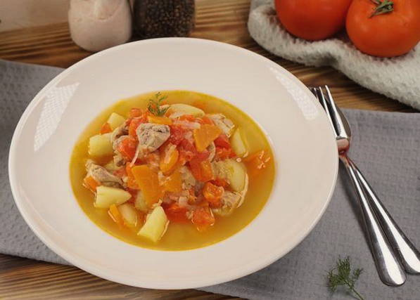 Рагу овощное с курицей и картошкой Рагу овощное с курицей и картошкой