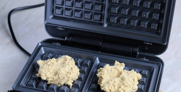 ПП творожные вафли в вафельнице