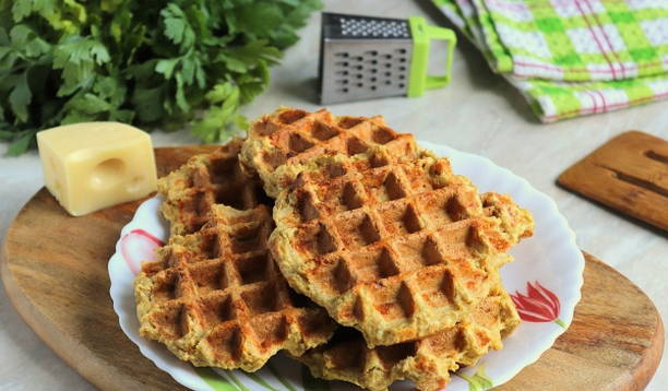 ПП творожные вафли в вафельнице