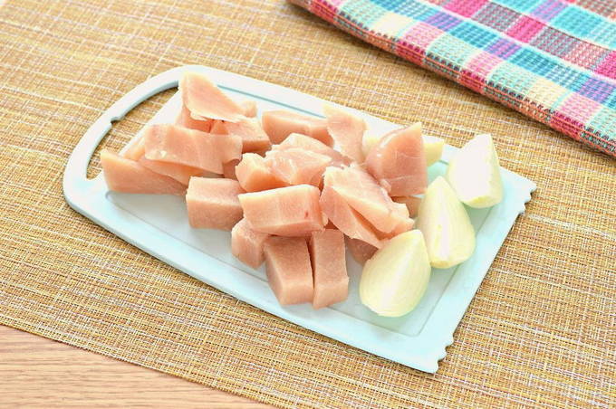 Пельмени с курицей