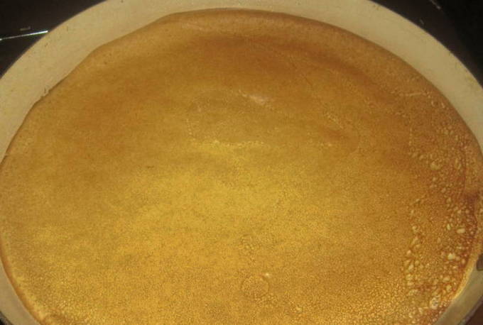 Блинный торт со сгущенкой