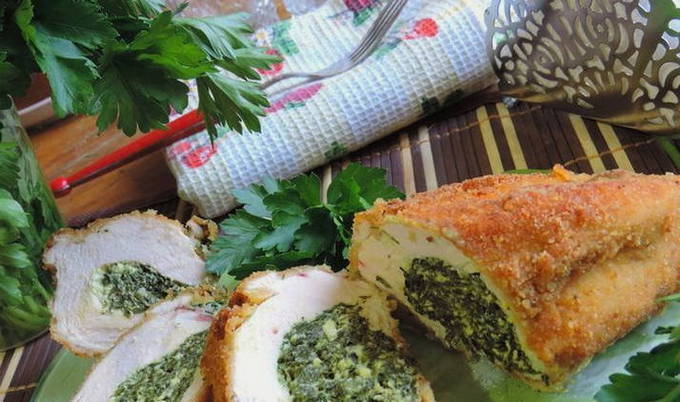 Фаршированная куриная грудка Фаршированная куриная грудка