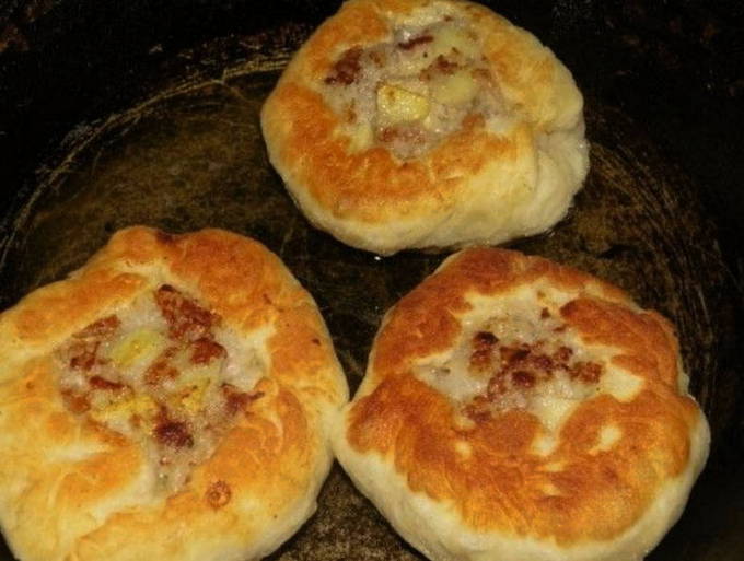 Татарские пирожки с мясом и картошкой