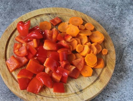 Тушеная картошка с овощами и мясом Тушеная картошка с овощами и мясом
