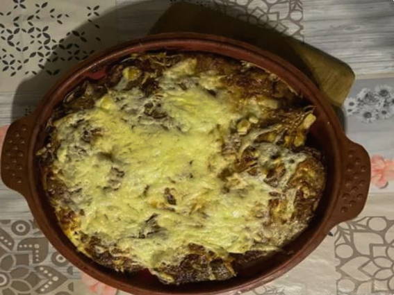 Пирог из лаваша с фаршем