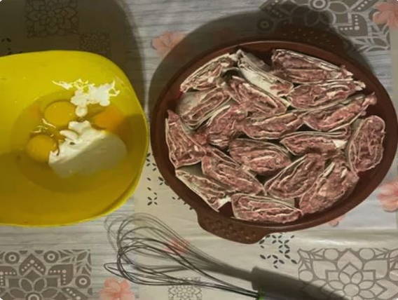 Пирог из лаваша с фаршем