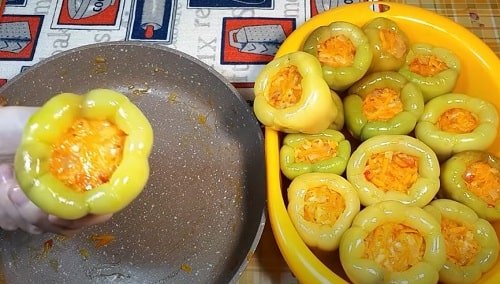 Фаршированный перец с овощами на зиму в банках Фаршированный перец с овощами на зиму в банках