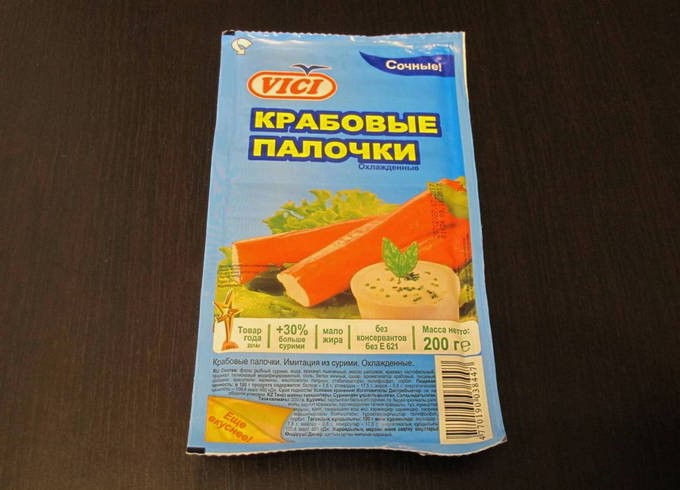 Крабовые палочки с сыром и чесноком