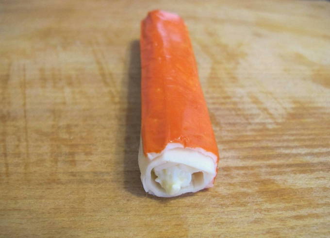 Крабовые палочки с сыром и чесноком