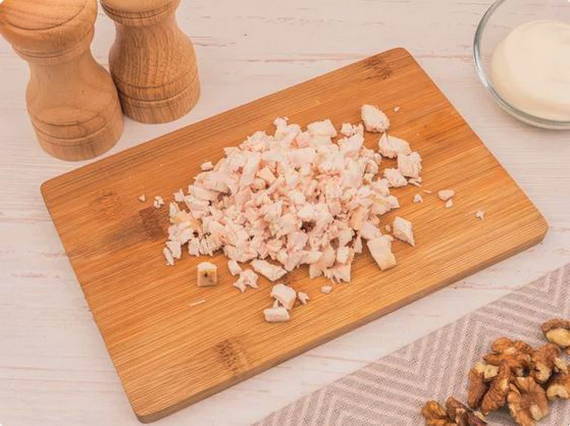 Салат «Черепашка» с курицей