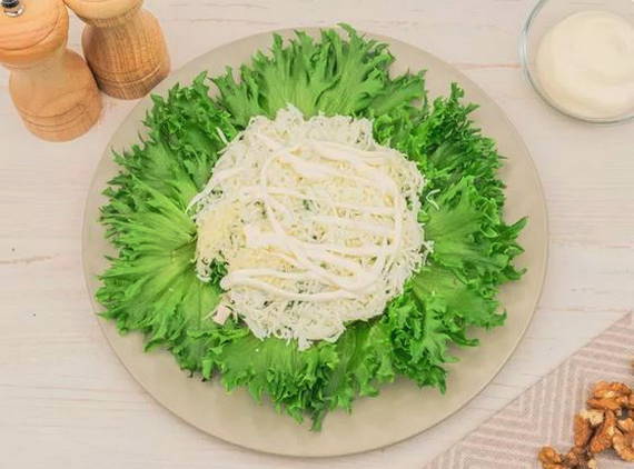 Салат «Черепашка» с курицей