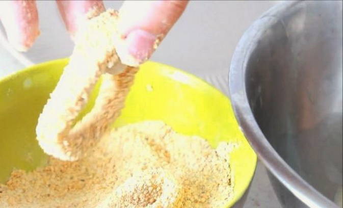 Кольца кальмара в панировке Кольца кальмара в панировке