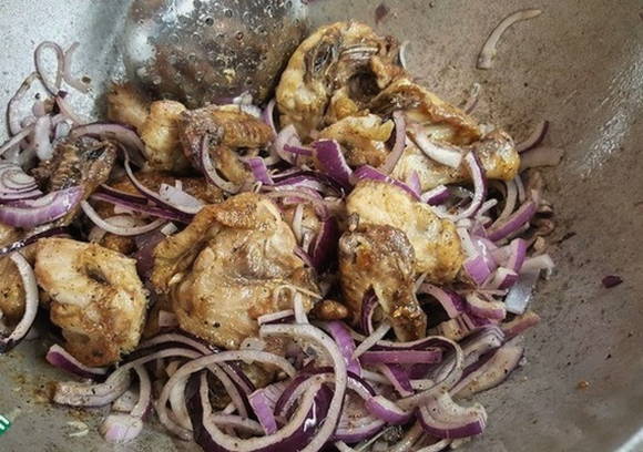 Казан кебаб из курицы с картошкой в казане Казан кебаб из курицы с картошкой в казане