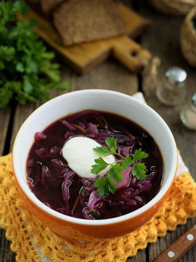 Щи из краснокочанной капусты Щи из краснокочанной капусты