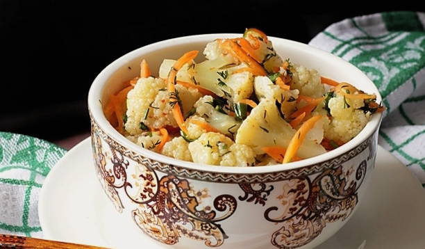 Маринованная цветная капуста по-корейски