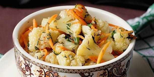 Маринованная цветная капуста по-корейски