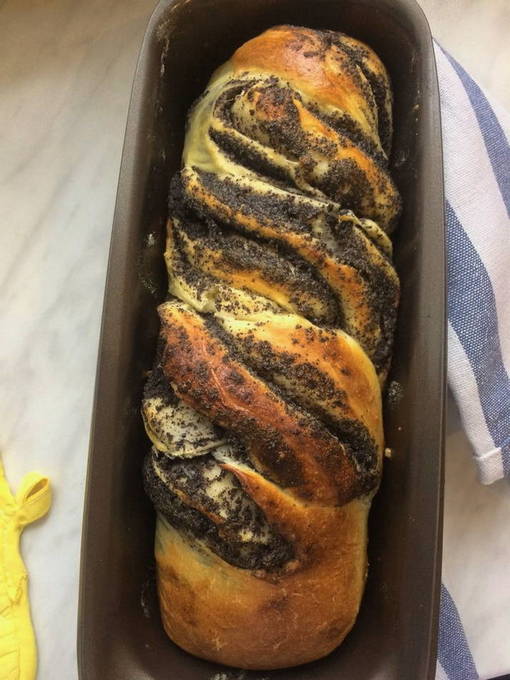 Плетенка с маком Плетенка с маком