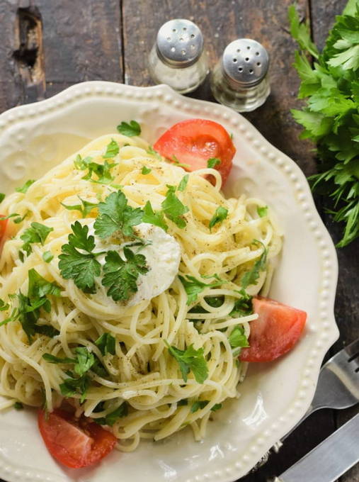 Макароны с творожным сыром Макароны с творожным сыром