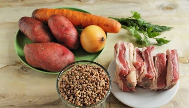 Суп гречневый с мясом Суп гречневый с мясом