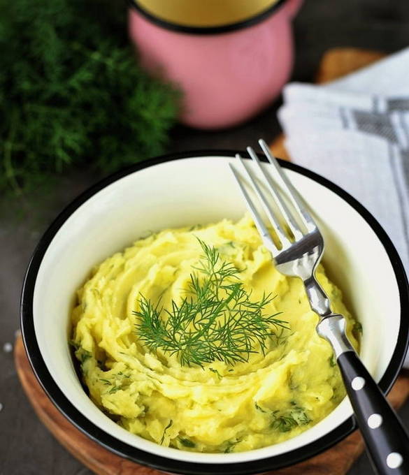 Картофельное пюре с яйцом Картофельное пюре с яйцом