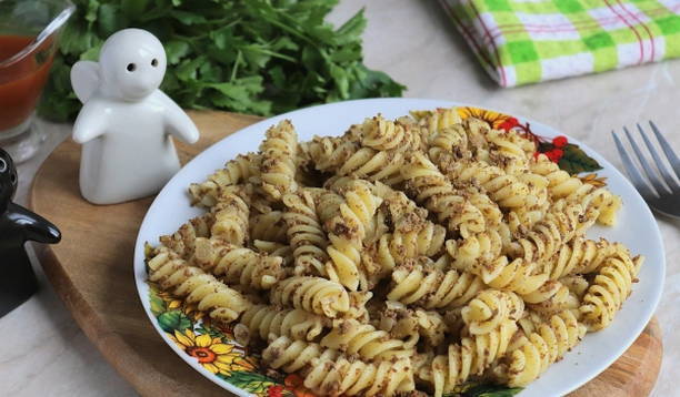Макароны с печенью Макароны с печенью