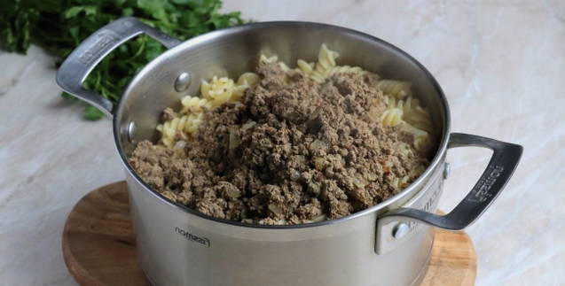 Макароны с печенью Макароны с печенью
