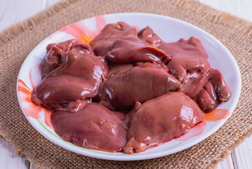 Куриная печень с овощами Куриная печень с овощами