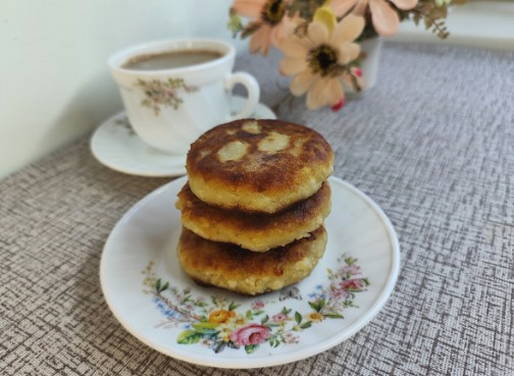 Сырники без яиц с бананом