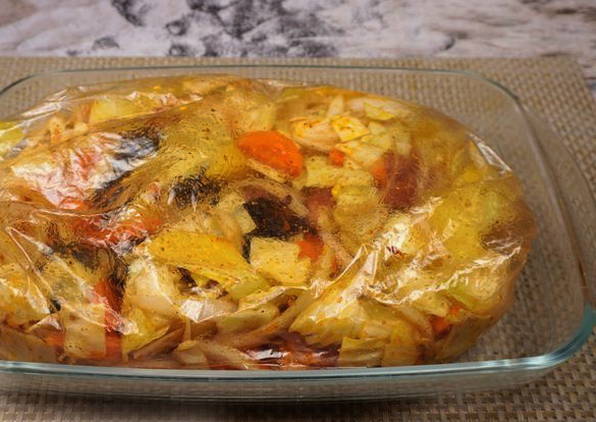 Тушеная капуста с картошкой и мясом в духовке Тушеная капуста с картошкой и мясом в духовке