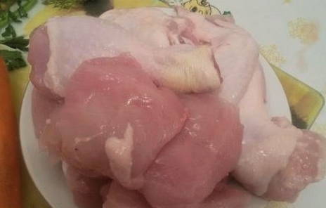 Тушеная капуста с курицей в казане Тушеная капуста с курицей в казане