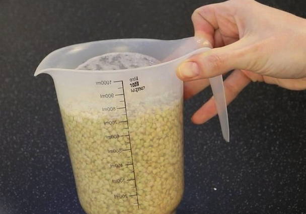 Хлеб из зеленой гречки без дрожжей