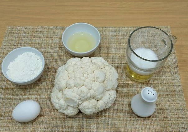 Цветная капуста в пивном кляре