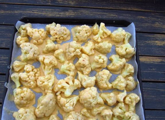 Цветная капуста в кляре с яйцом в духовке Цветная капуста в кляре с яйцом в духовке