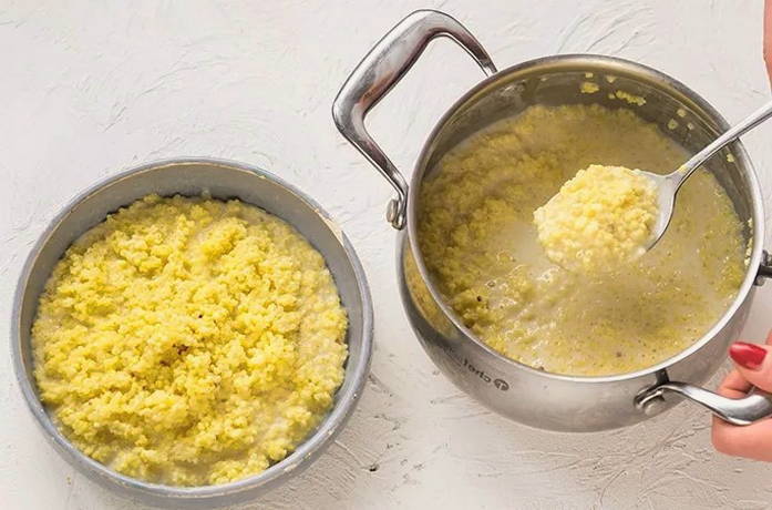 Пшенная каша на молоке и воде