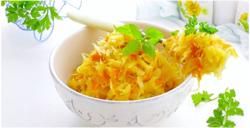 Тушеная капуста без мяса на сковороде Тушеная капуста без мяса на сковороде