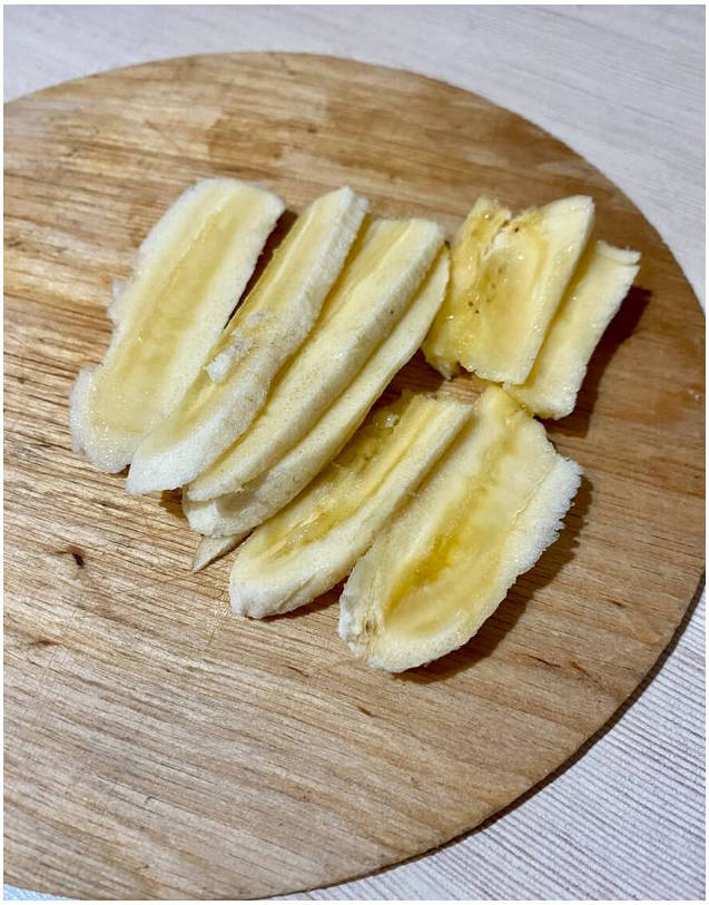 Овсяноблин с бананом и сыром