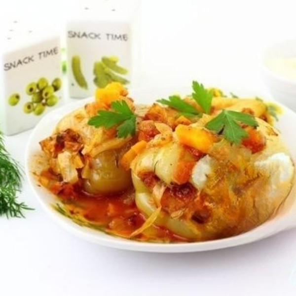 Перец, фаршированный овощами Перец, фаршированный овощами