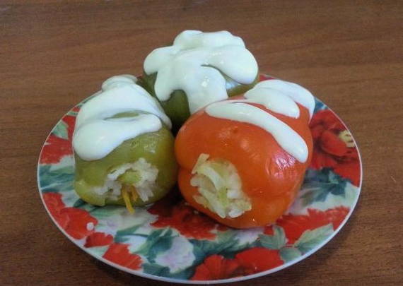 Фаршированный перец без мяса